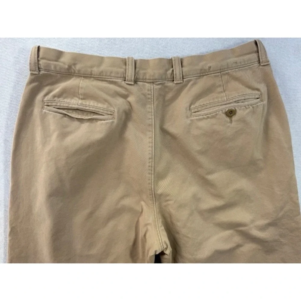 VTG J Crew Mens 36 x 30 Flannel Lined Khaki Chino Pants Tartan Plaid Y2K Grandpa